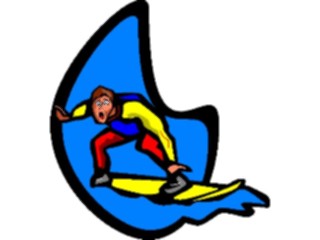 Sticker Custom Preview Image #095684 Outdoor Recreation Beach Water Surfer07