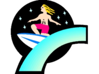 Sticker Custom Preview Image #095685 Outdoor Recreation Beach Water Surfer08