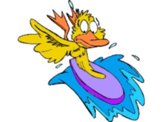 Sticker Custom Preview Image #095728 Outdoor Recreation Beach Water Surfer Duck