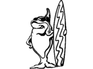 Sticker Custom Preview Image #095729 Outdoor Recreation Beach Water Surfer Fish
