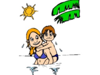 Sticker Custom Preview Image #095781 Outdoor Recreation Beach Water Swimmers2