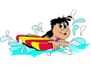 Sticker Custom Preview Image #095801 Outdoor Recreation Beach Water Swimmingwith Board2