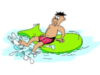 Sticker Custom Preview Image #095808 Outdoor Recreation Beach Water Swimmingwith Raft2