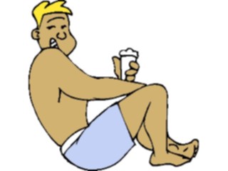 Sticker Custom Preview Image #095812 Outdoor Recreation Beach Water Swimsuit Guy