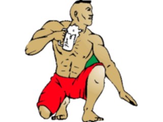 Sticker Custom Preview Image #095813 Outdoor Recreation Beach Water Swimsuit Man1