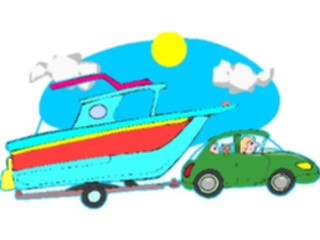 Sticker Custom Preview Image #095835 Outdoor Recreation Beach Water Towing Boat