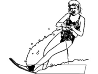 Sticker Custom Preview Image #095850 Outdoor Recreation Beach Water Water Skiing02