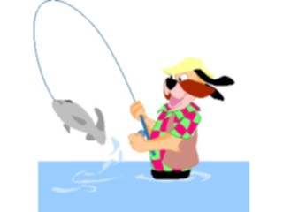 Sticker Custom Preview Image #096527 Outdoor Recreation Fishing Fishing Dog1
