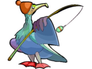 Sticker Custom Preview Image #096606 Outdoor Recreation Fishing Ice Fishing Bird
