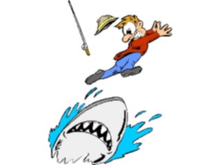 Sticker Custom Preview Image #096622 Outdoor Recreation Fishing Shark Attack