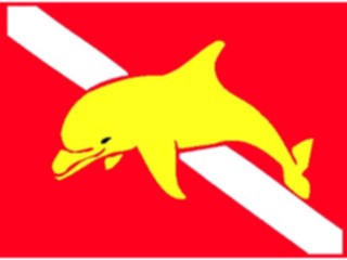 Sticker Custom Preview Image #097162 Outdoor Recreation Scuba Flag Dolphin