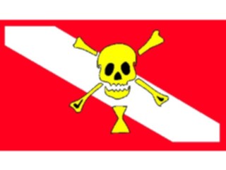 Sticker Custom Preview Image #097164 Outdoor Recreation Scuba Flag Pirate2