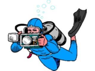 Sticker Custom Preview Image #097280 Outdoor Recreation Scuba Scuba Diverwith Camera1