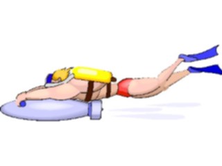 Sticker Custom Preview Image #097286 Outdoor Recreation Scuba Scuba Diverwith Torpedo