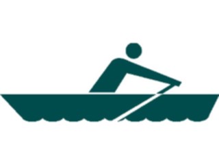 Sticker Custom Preview Image #097365 Outdoor Recreation Silhouettes Row Boat Area1