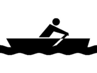 Sticker Custom Preview Image #097366 Outdoor Recreation Silhouettes Row Boat Area2
