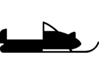 Sticker Custom Preview Image #097384 Outdoor Recreation Silhouettes Snowmobile