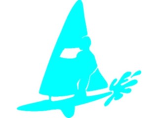 Sticker Custom Preview Image #097398 Outdoor Recreation Silhouettes Windsurfing