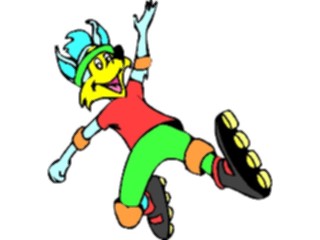 Sticker Custom Preview Image #097504 Outdoor Recreation Skating In Line Skating Wolf1