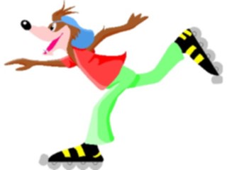 Sticker Custom Preview Image #097505 Outdoor Recreation Skating In Line Skating Wolf2