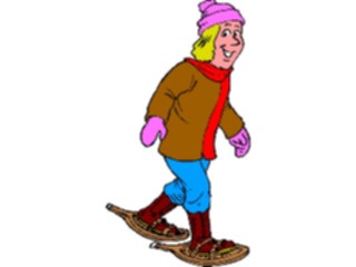 Sticker Custom Preview Image #097687 Outdoor Recreation Winter Activities Snowshoe Trek