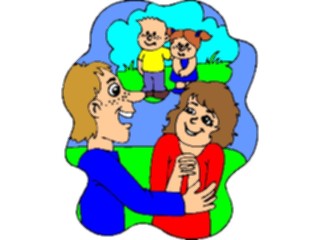 Sticker Custom Preview Image #098337 People Cartoons Couple Talking About Kids