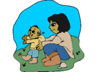Sticker Custom Preview Image #098445 People Cartoons Eskimo Girl Baby1