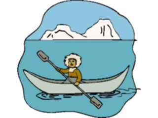 Sticker Custom Preview Image #098456 People Cartoons Eskimoin Kayak2