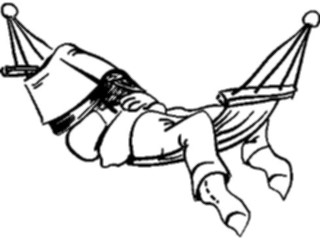 Sticker Custom Preview Image #098712 People Cartoons Hammock