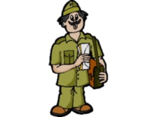 Sticker Custom Preview Image #098916 People Cartoons Man Carrying Letters