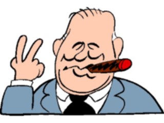 Sticker Custom Preview Image #098919 People Cartoons Man Cigar