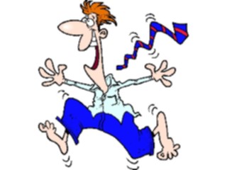 Sticker Custom Preview Image #098938 People Cartoons Man Excited