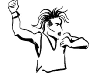 Sticker Custom Preview Image #098939 People Cartoons Man Exercising