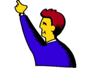 Sticker Custom Preview Image #099060 People Cartoons Man Pointing06