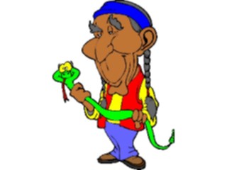 Sticker Custom Preview Image #099289 People Cartoons Manwith Snake1