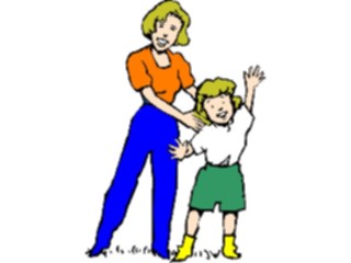 Sticker Custom Preview Image #099356 People Cartoons Mother Daughter1
