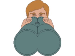 Sticker Custom Preview Image #099477 People Cartoons Peeping Tom3
