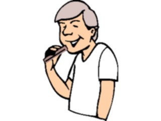 Sticker Custom Preview Image #099692 People Cartoons Snack Time