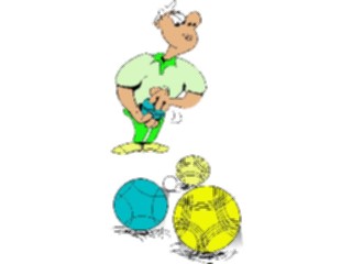 Sticker Custom Preview Image #099787 People Cartoons Tossing Balls
