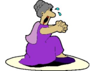 Sticker Custom Preview Image #099873 People Cartoons Woman Crying