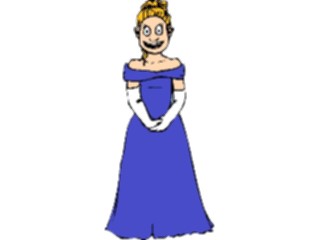 Sticker Custom Preview Image #099888 People Cartoons Woman Formal Dress