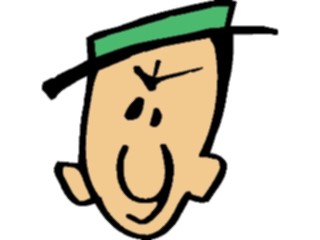 Sticker Custom Preview Image #100241 People Faces Cartoons Green Hat