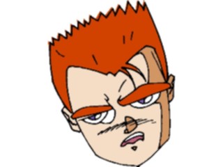 Sticker Custom Preview Image #100351 People Faces Cartoons Orange Hair2
