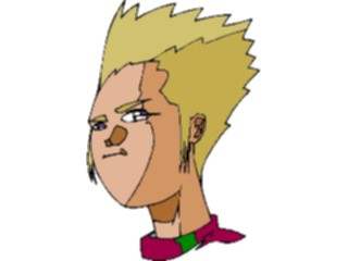 Sticker Custom Preview Image #100404 People Faces Cartoons Punk Rocker Yellow Hair