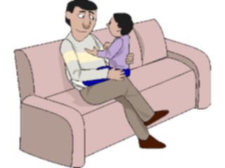 Sticker Custom Preview Image #101083 People General Childon Dads Lap