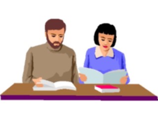 Sticker Custom Preview Image #101135 People General Couple Studying