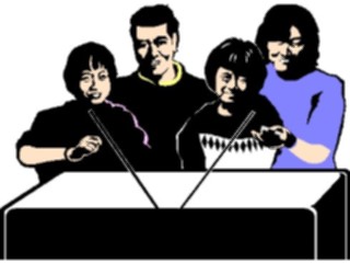 Sticker Custom Preview Image #101194 People General Family Watching T V