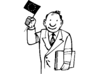 Sticker Custom Preview Image #101279 People General Man Holding Flag