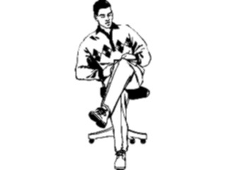 Sticker Custom Preview Image #101291 People General Manin Collared Shirt2