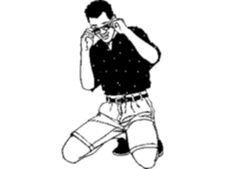 Sticker Custom Preview Image #101310 People General Manin Shirt Glasses